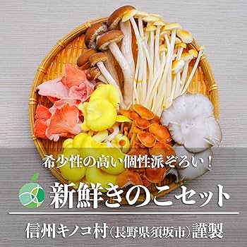 きのこ Amazon.co.jp: 新鮮生きのこセット 6種類 各1パック（6パック） 長野県